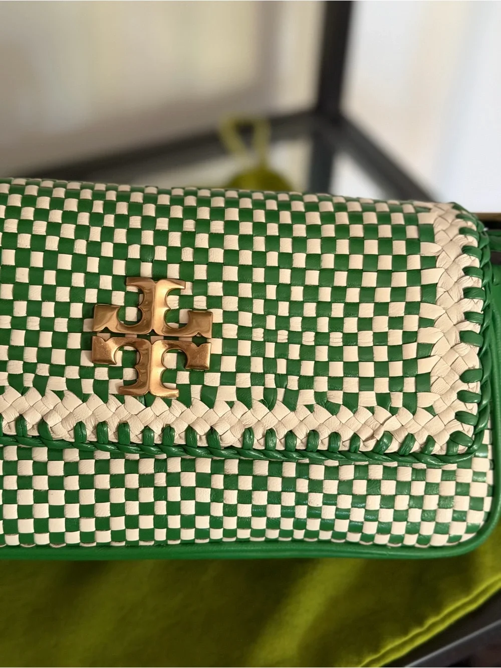 Tory Burch Kira Woven Convertible Should Bag